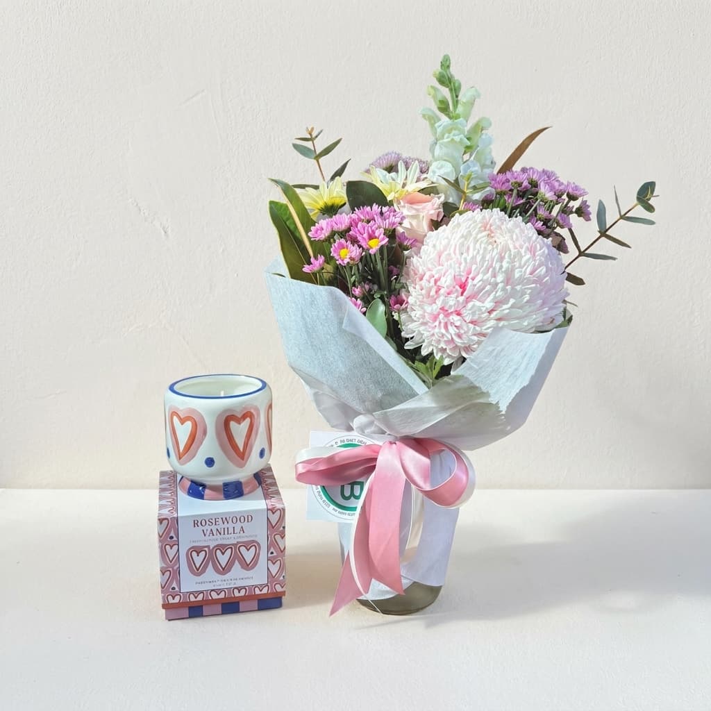 Fresh Posy Jar & Paddy Wax Candle